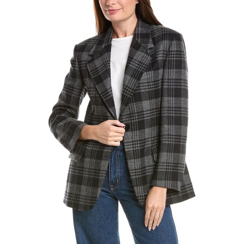 Proenza Schouler Womens  Daria Wool Jacket, Grey